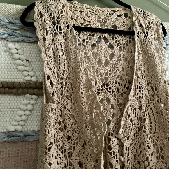 Vintage Mocha Crochet Knit - Picture 3 of 6